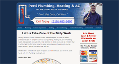 Desktop Screenshot of pertiplumbinghvac.com